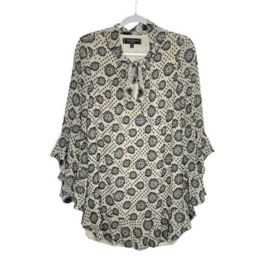 Max Studios Womens Dress Size XS Floral 3/4 Sleeve Floral Lined Pullover